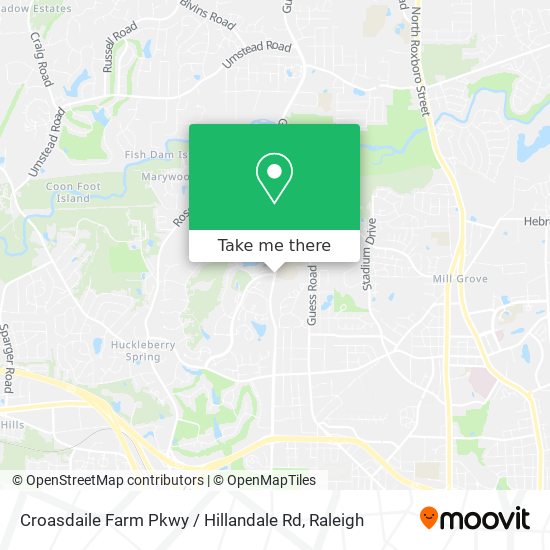 Mapa de Croasdaile Farm Pkwy / Hillandale Rd