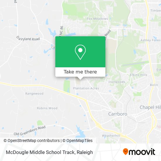 Mapa de McDougle Middle School Track
