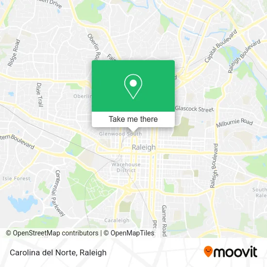 Carolina del Norte map