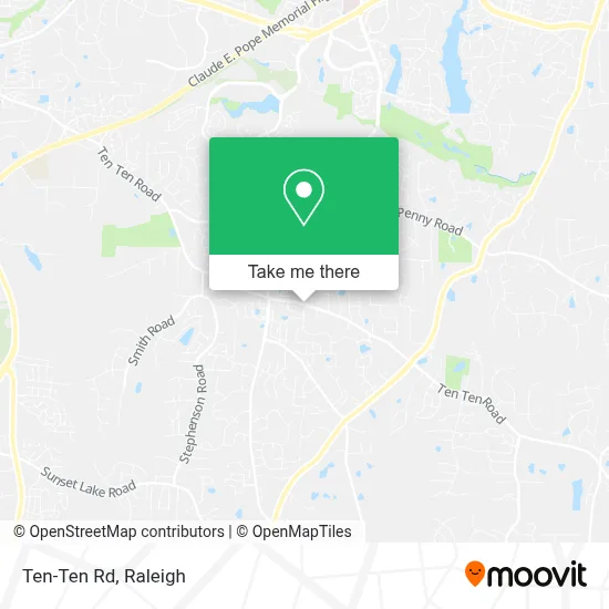 Ten-Ten Rd map