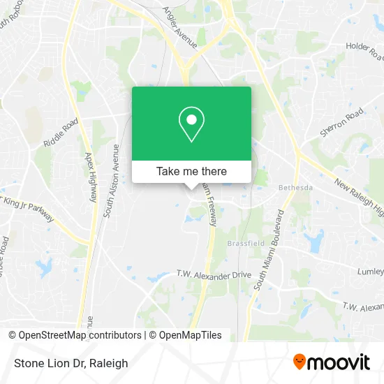 Stone Lion Dr map