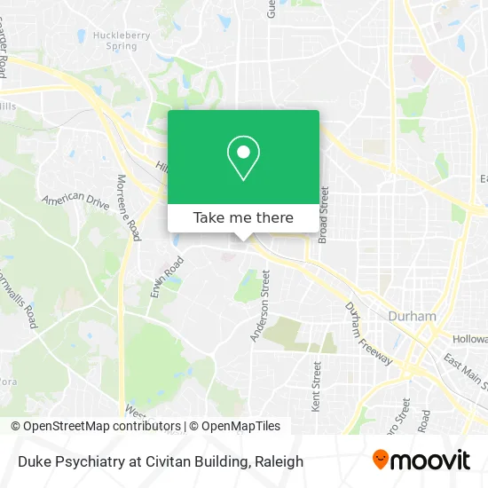 Duke Psychiatry at Civitan Building map