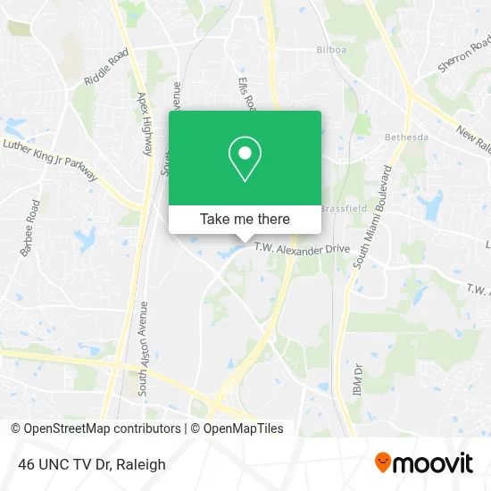 46 UNC TV Dr map