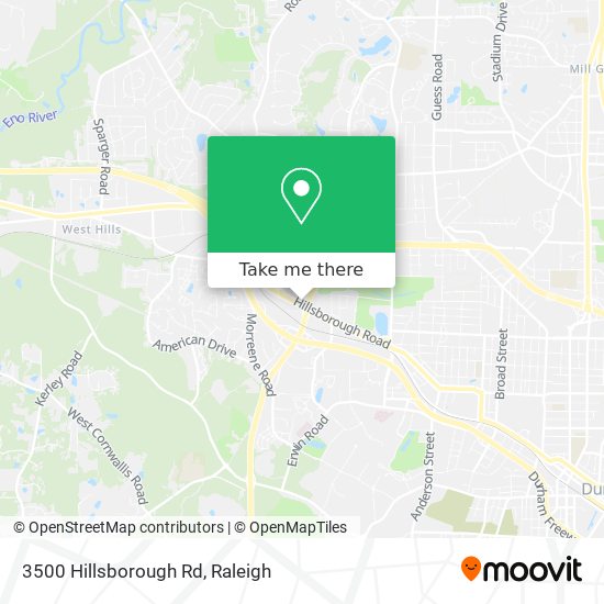Mapa de 3500 Hillsborough Rd