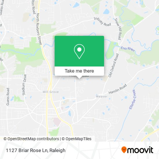 Mapa de 1127 Briar Rose Ln