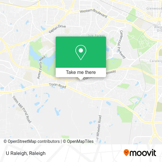 U Raleigh map