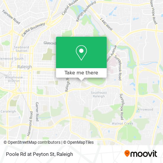 Poole Rd at Peyton St map
