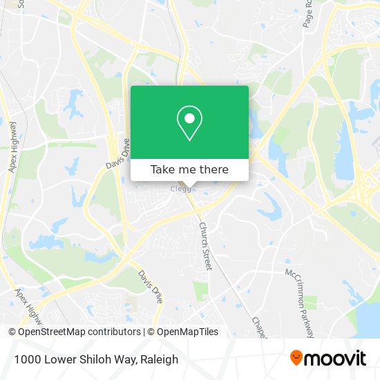 Mapa de 1000 Lower Shiloh Way