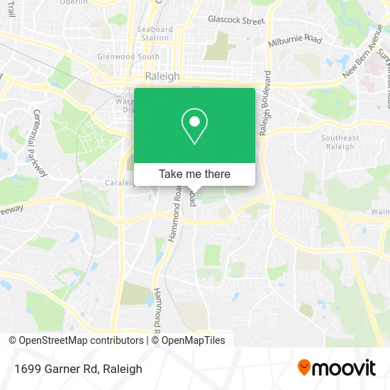 1699 Garner Rd map