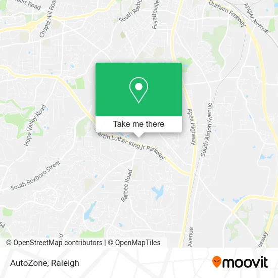 AutoZone map