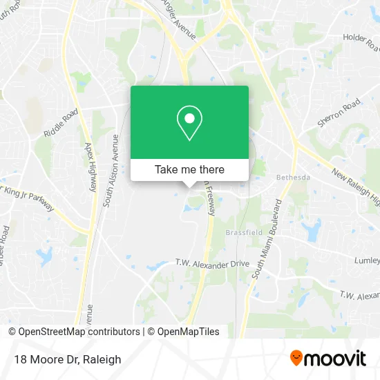 18 Moore Dr map