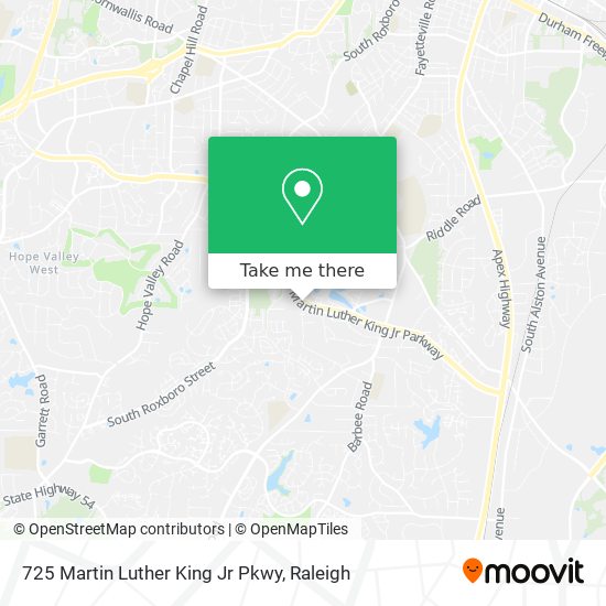 725 Martin Luther King Jr Pkwy map