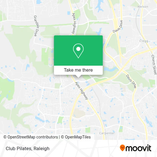 Club Pilates map
