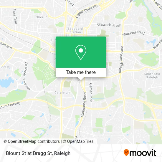 Blount St at Bragg St map