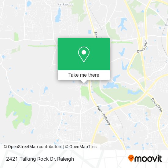 2421 Talking Rock Dr map