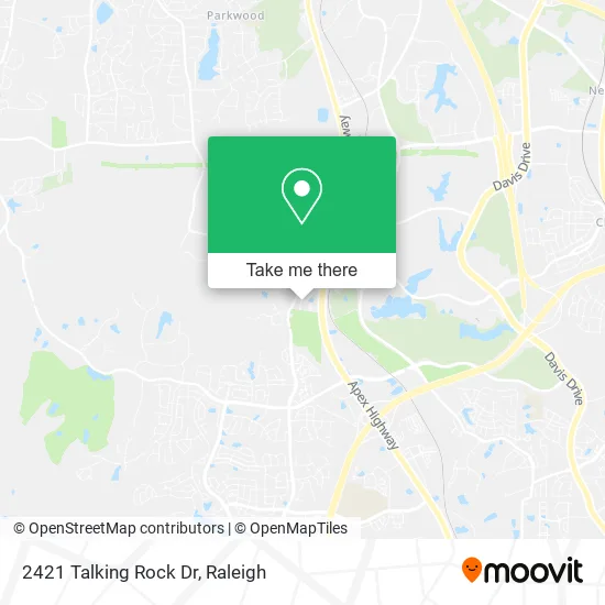 2421 Talking Rock Dr map