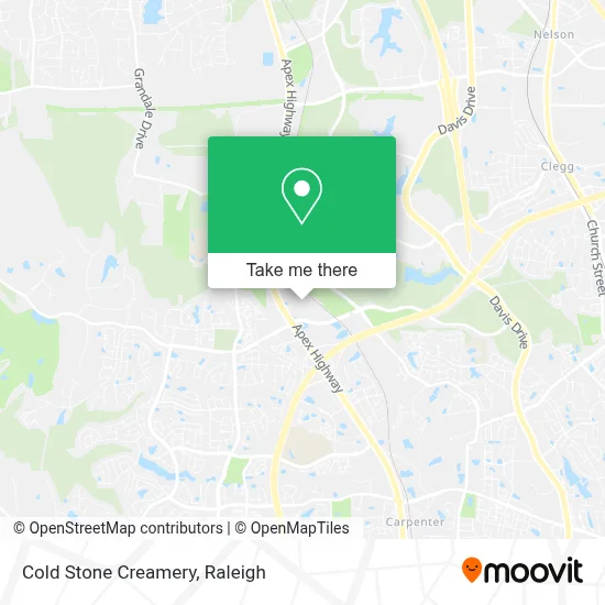 Cold Stone Creamery map