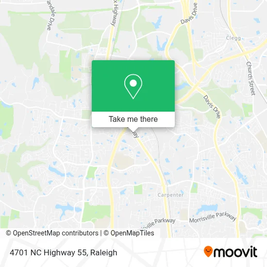 4701 NC Highway 55 map