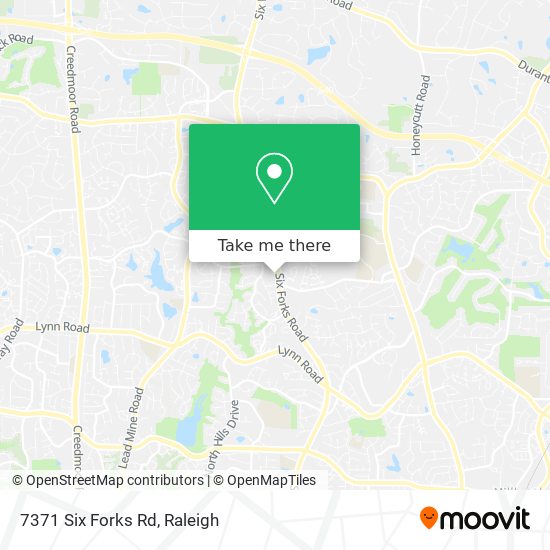 Mapa de 7371 Six Forks Rd