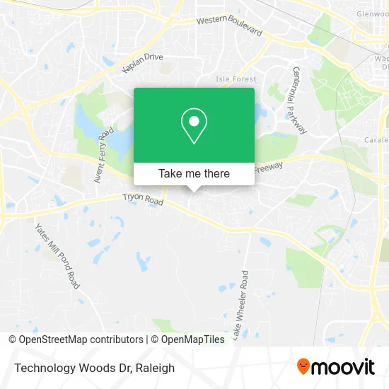 Technology Woods Dr map