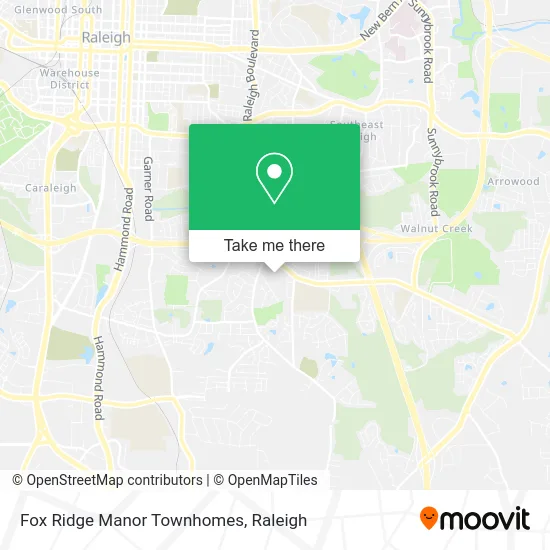Fox Ridge Manor Townhomes map