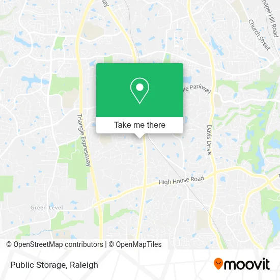 Mapa de Public Storage