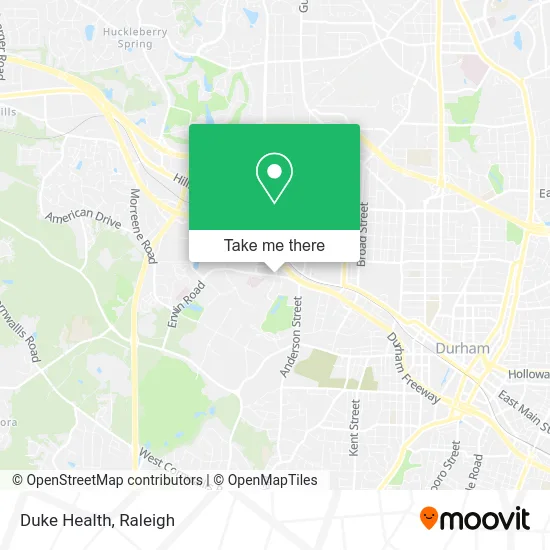Duke Health map
