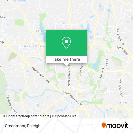 Mapa de Creedmoor