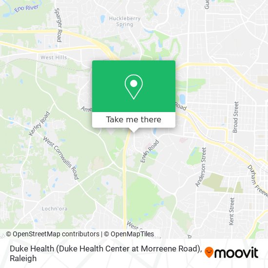 Duke Health (Duke Health Center at Morreene Road) map