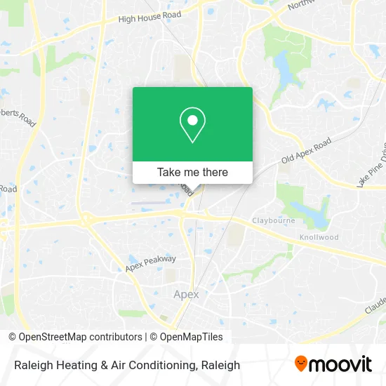 Raleigh Heating & Air Conditioning map