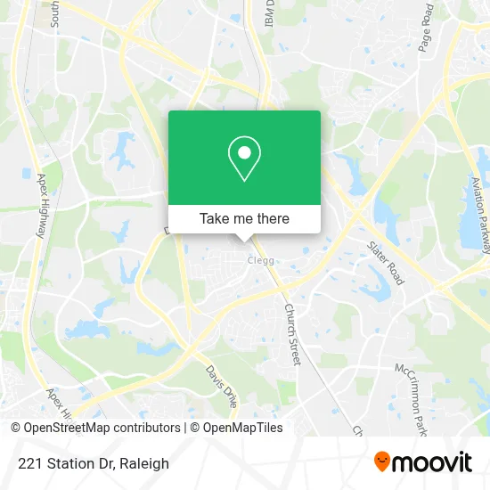 221 Station Dr map