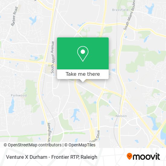 Venture X Durham - Frontier RTP map