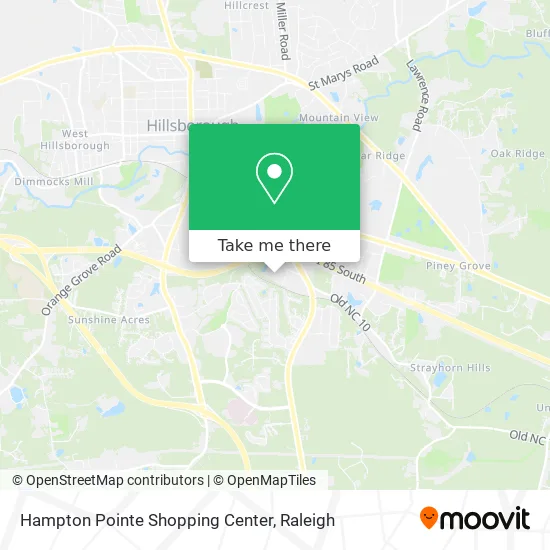 Hampton Pointe Shopping Center map