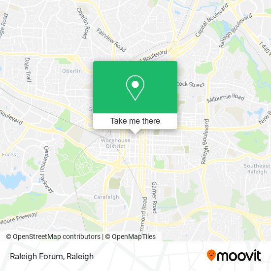 Raleigh Forum map