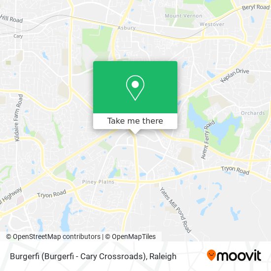 Mapa de Burgerfi (Burgerfi - Cary Crossroads)