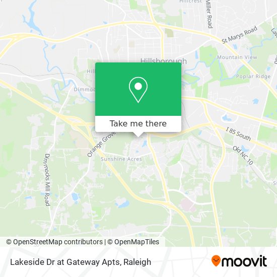 Lakeside Dr at Gateway Apts map