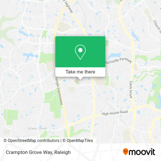 Crampton Grove Way map