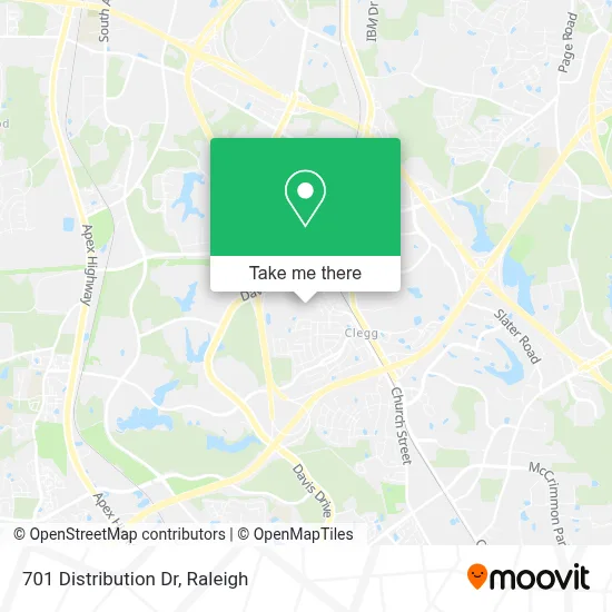 701 Distribution Dr map