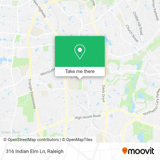 316 Indian Elm Ln map