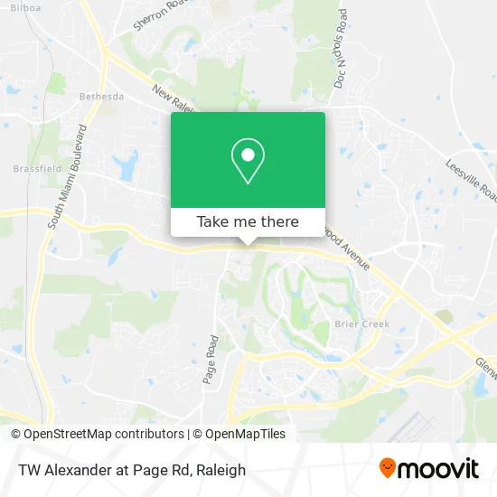 TW Alexander at Page Rd map