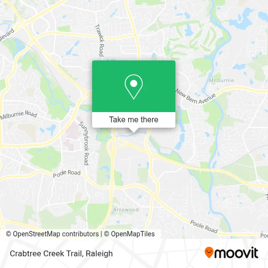 Crabtree Creek Trail map