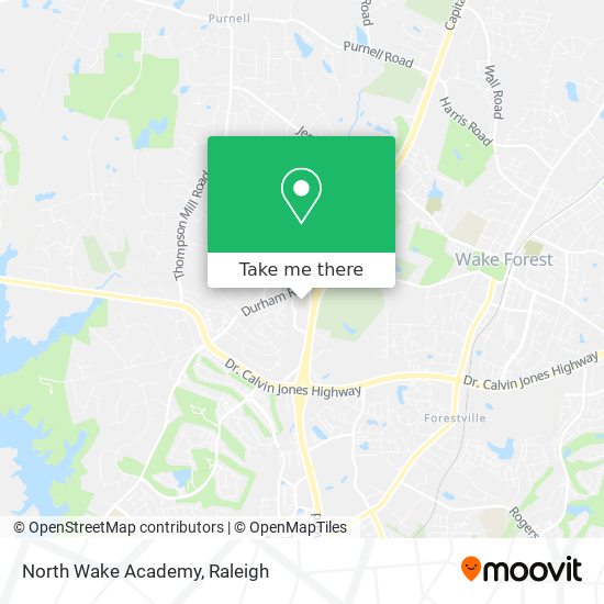 Mapa de North Wake Academy