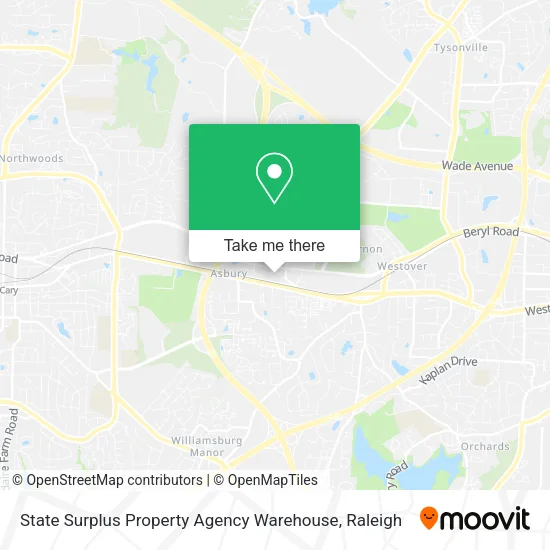 Mapa de State Surplus Property Agency Warehouse