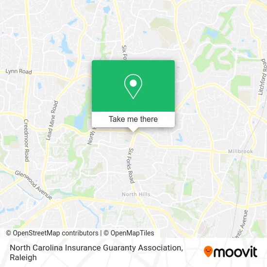 North Carolina Insurance Guaranty Association map