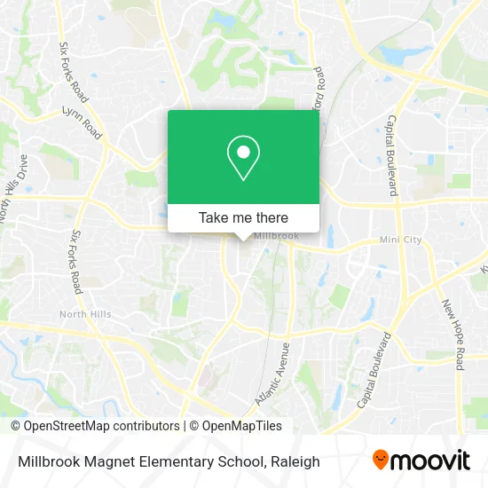 Mapa de Millbrook Magnet Elementary School