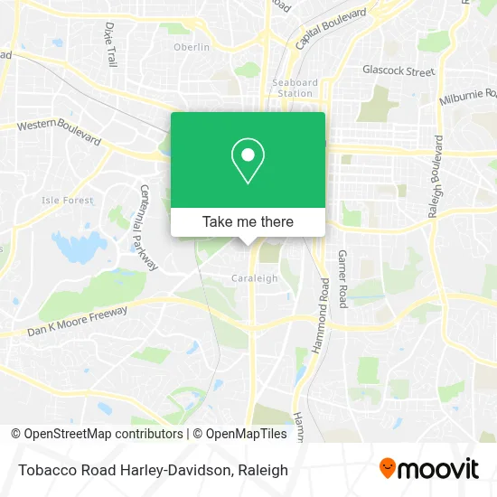 Tobacco Road Harley-Davidson map