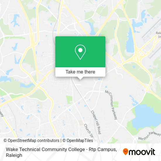 Wake Technical Community College - Rtp Campus map