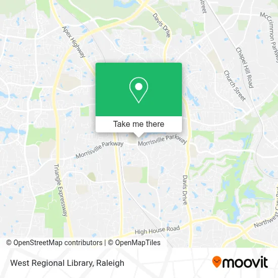 West Regional Library map