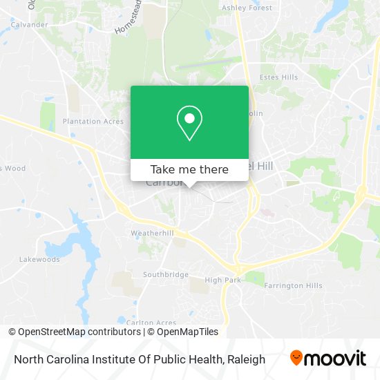 North Carolina Institute Of Public Health map