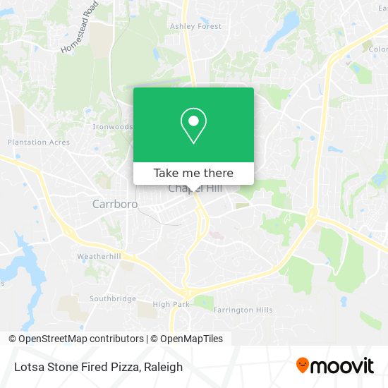 Mapa de Lotsa Stone Fired Pizza